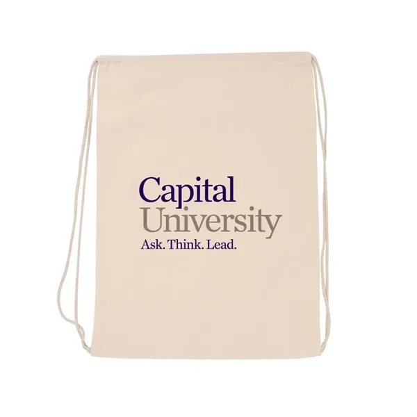 100% Cotton Canvas Backpack with Drawstring close... from ASI 31517 Admart Products / Admart Line