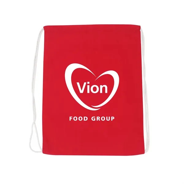 100% Cotton Canvas Backpack with Drawstring close... from ASI 31517 Admart Products / Admart Line