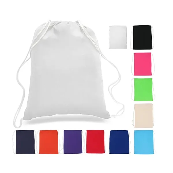 100% Cotton Canvas Backpack with Drawstring close... from ASI 31517 Admart Products / Admart Line