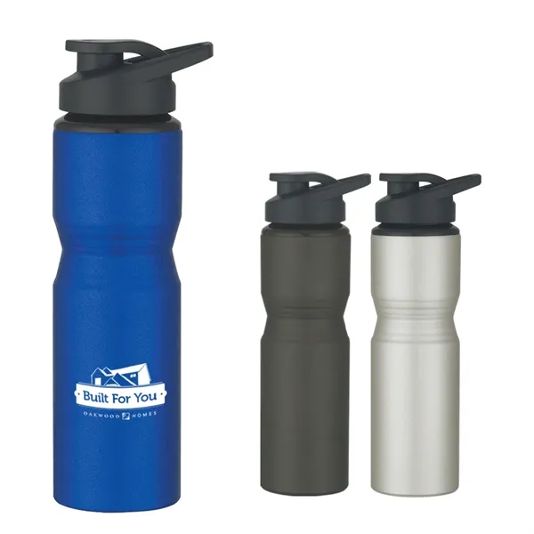 28 oz. Aluminum sports bottle with screw on, spill resistant sip... from ASI 61125 Hit Promotional Products / Hit®