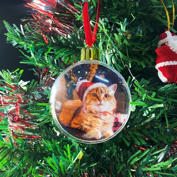 MDF Full Color Clear Round Ornament w/Box... from ASI 41511 Brainchild USA Inc