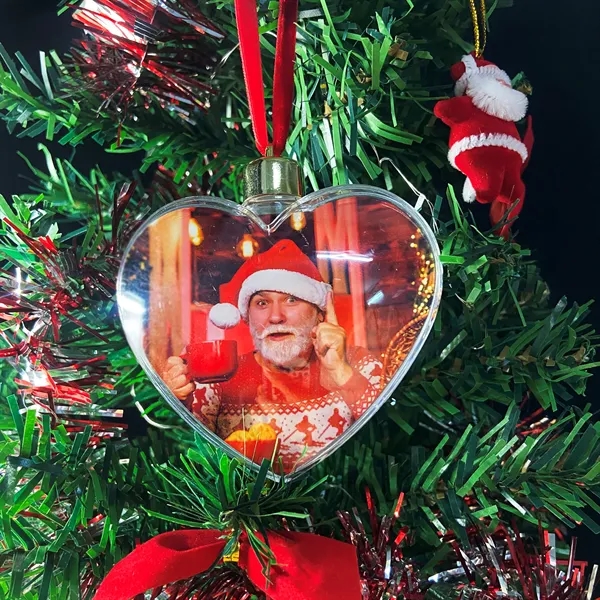 MDF Full Color Clear Heart Ornament w/Box... from ASI 41511 Brainchild USA Inc