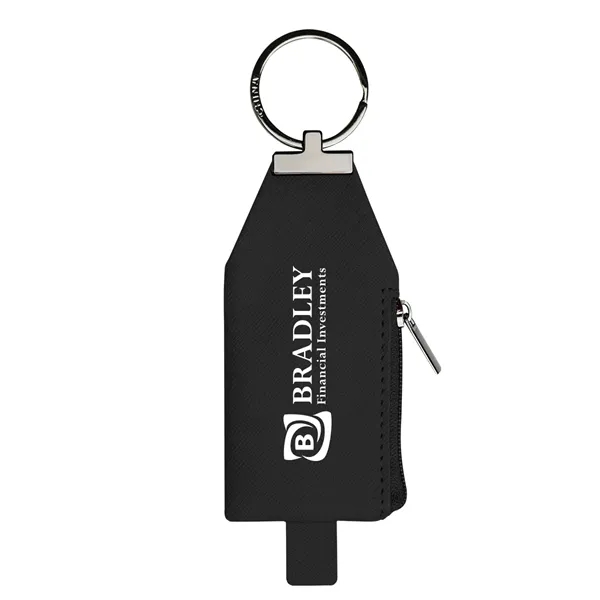 Leatherette pouch key tag with zippered closure.... from ASI 61125 Hit Promotional Products / Hit®