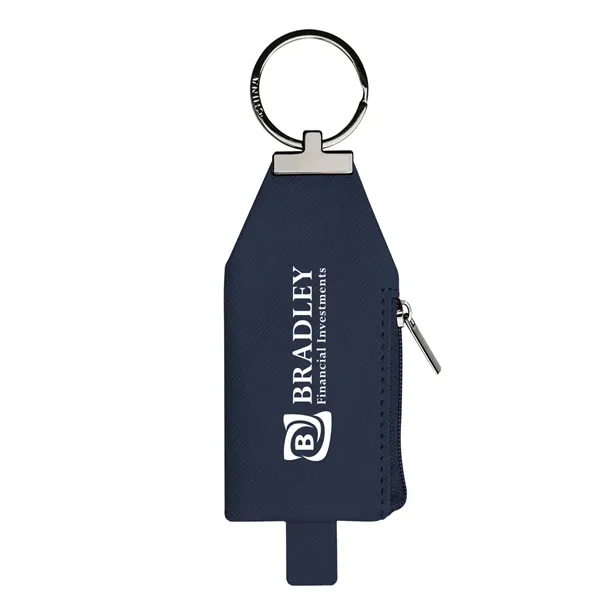 Leatherette pouch key tag with zippered closure.... from ASI 61125 Hit Promotional Products / Hit®