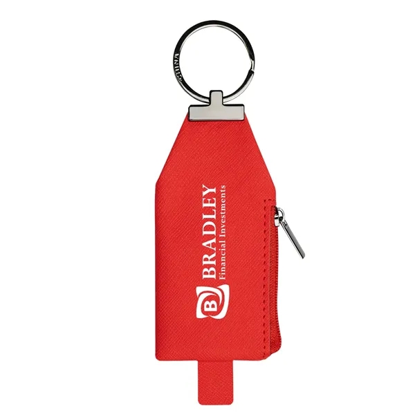 Leatherette pouch key tag with zippered closure.... from ASI 61125 Hit Promotional Products / Hit®