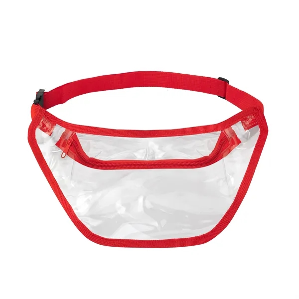One compartment stadium-approved clear fanny pack with adjustable strap available in... from ASI 40544 Binaco
