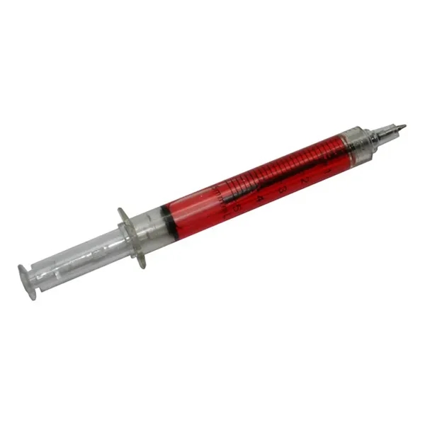 Novelty medical syringe ballpoint pen with click action mechanism.... from ASI 34415 Alpi International LTD