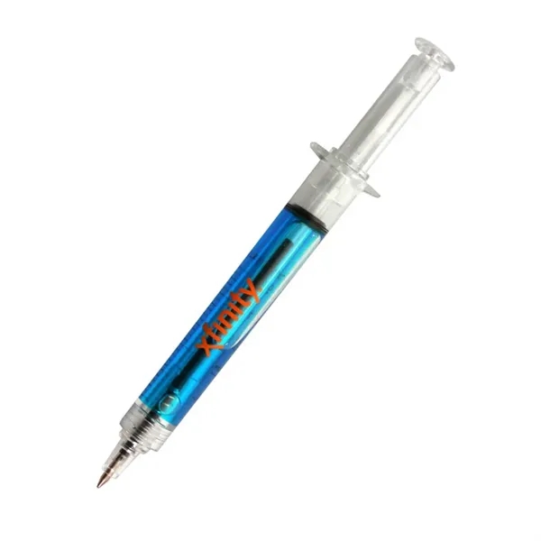 Novelty medical syringe ballpoint pen with click action mechanism.... from ASI 34415 Alpi International LTD