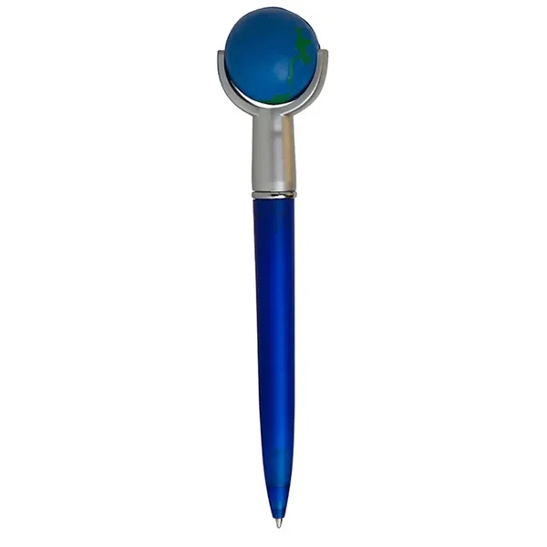 Ballpoint pen with squeezable Earth topper.... from ASI 34415 Alpi International LTD