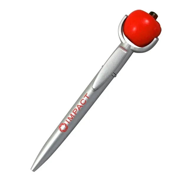 Ballpoint pen with a squeezable apple topper.... from ASI 34415 Alpi International LTD