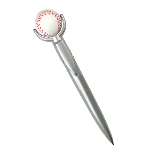 Ballpoint pen with squeezable baseball topper.... from ASI 34415 Alpi International LTD
