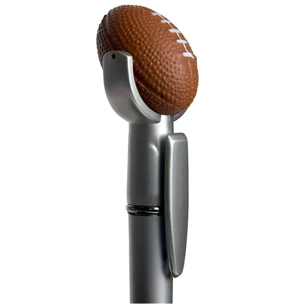 Ballpoint pen with squeezable football topper.... from ASI 34415 Alpi International LTD