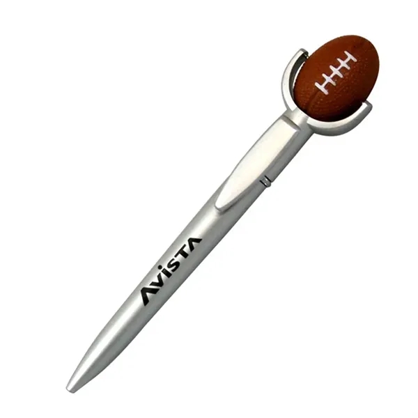 Ballpoint pen with squeezable football topper.... from ASI 34415 Alpi International LTD