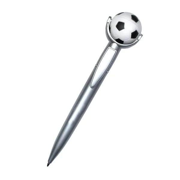 Ballpoint pen with squeezable soccer ball topper.... from ASI 34415 Alpi International LTD