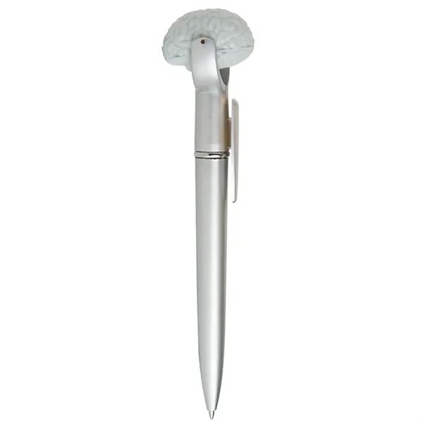 Ballpoint pen with brain shaped stress relief topper.... from ASI 34415 Alpi International LTD