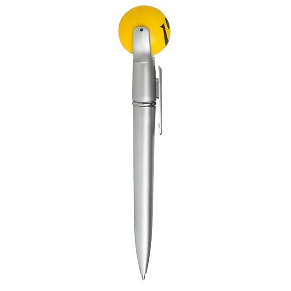 Ballpoint pen with squeezable smiley face topper.... from ASI 34415 Alpi International LTD