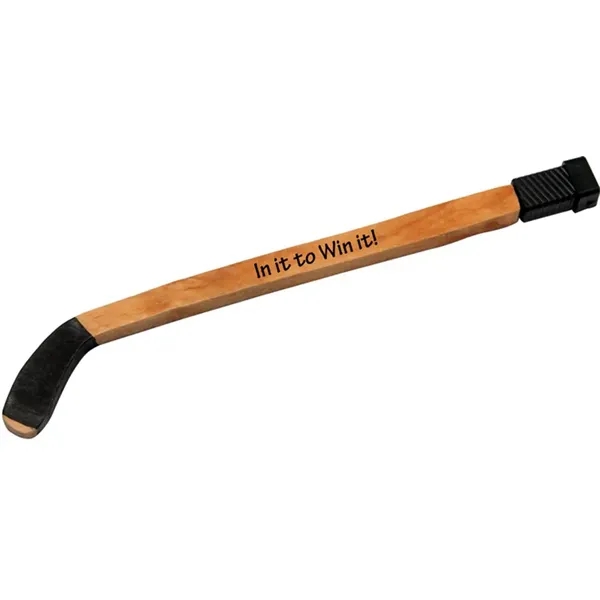 Wooden hockey stick shaped pen with removable cap.... from ASI 34415 Alpi International LTD