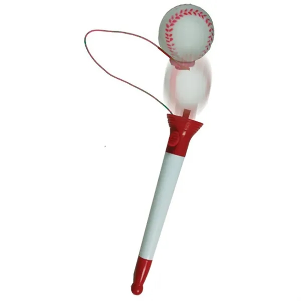 Ballpoint pen with baseball pop topper.... from ASI 34415 Alpi International LTD