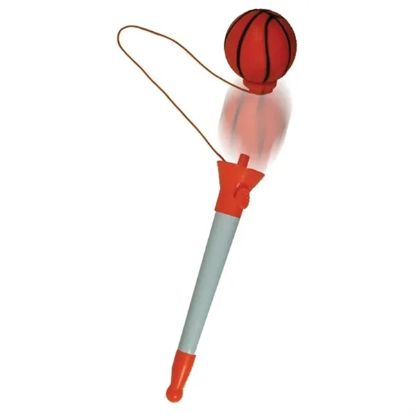 Ballpoint pen with pop-top basketball.... from ASI 34415 Alpi International LTD