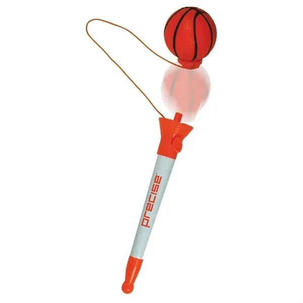 Ballpoint pen with pop-top basketball.... from ASI 34415 Alpi International LTD