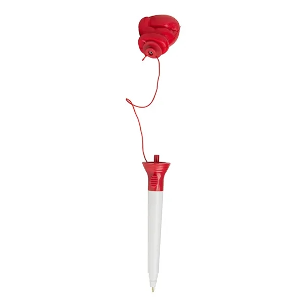 Ballpoint pen with boxing glove pop topper.... from ASI 34415 Alpi International LTD