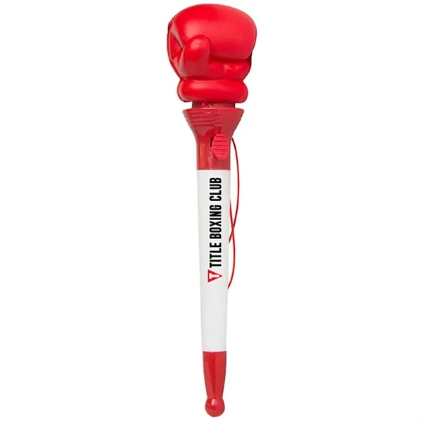 Ballpoint pen with boxing glove pop topper.... from ASI 34415 Alpi International LTD