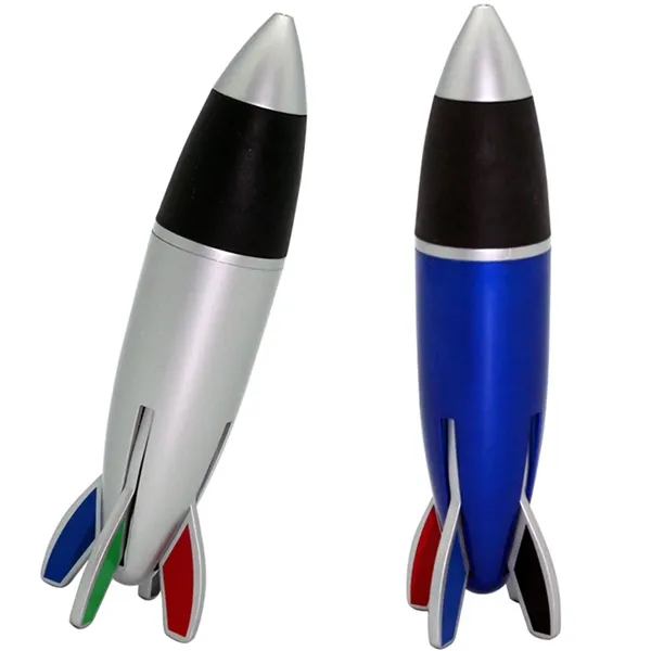Rocket shaped ballpoint pen with 4 ink colors.... from ASI 34415 Alpi International LTD