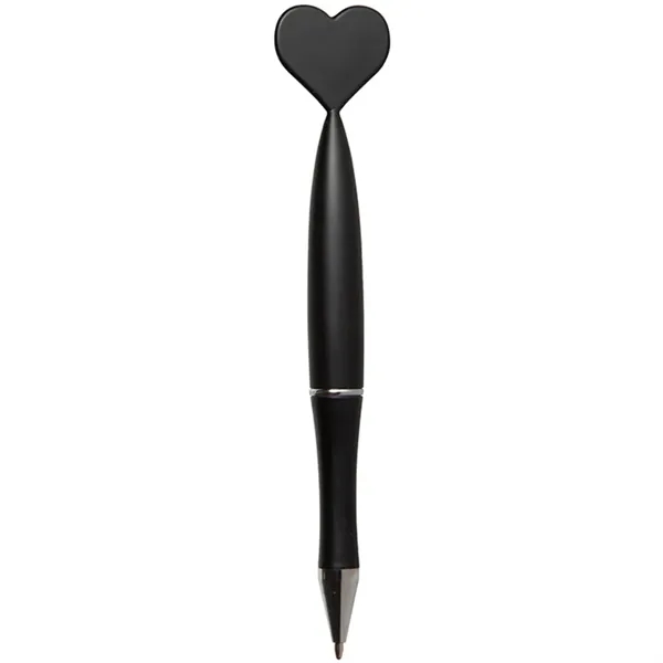 Plastic ballpoint pen with heart shaped topper.... from ASI 34415 Alpi International LTD