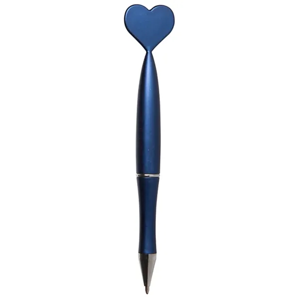 Plastic ballpoint pen with heart shaped topper.... from ASI 34415 Alpi International LTD