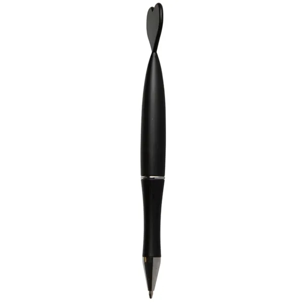 Plastic ballpoint pen with heart shaped topper.... from ASI 34415 Alpi International LTD
