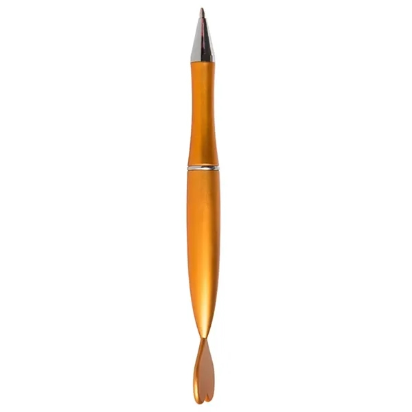 Plastic ballpoint pen with heart shaped topper.... from ASI 34415 Alpi International LTD