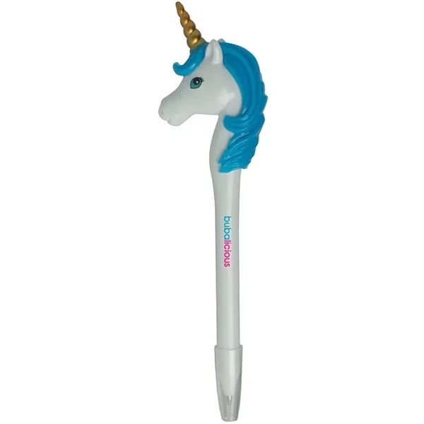 Ballpoint pen with unicorn head topper.... from ASI 34415 Alpi International LTD