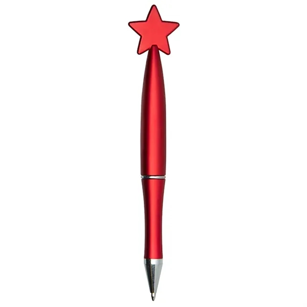 Ballpoint pen with star shaped topper.... from ASI 34415 Alpi International LTD