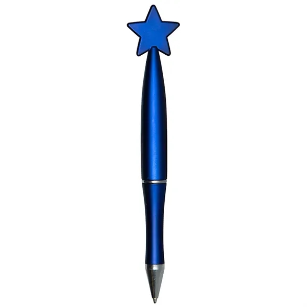 Ballpoint pen with star shaped topper.... from ASI 34415 Alpi International LTD