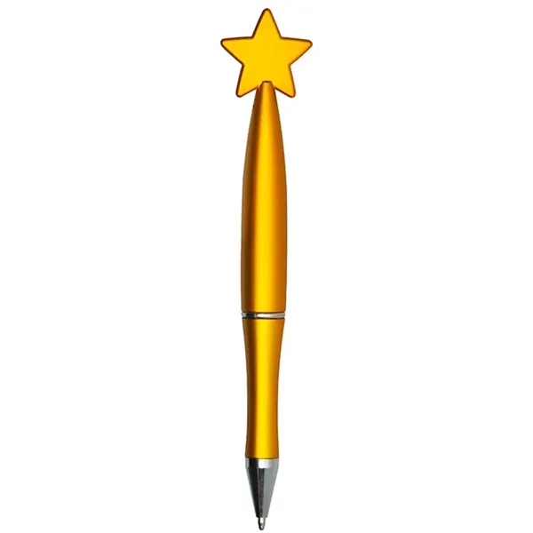 Ballpoint pen with star shaped topper.... from ASI 34415 Alpi International LTD