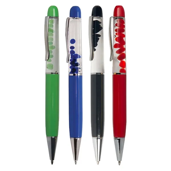 Pen with liquid bubbles inside the barrel.... from ASI 34415 Alpi International LTD