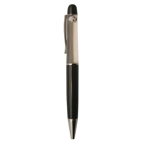 Ballpoint pen with soccer floating inserts.... from ASI 34415 Alpi International LTD
