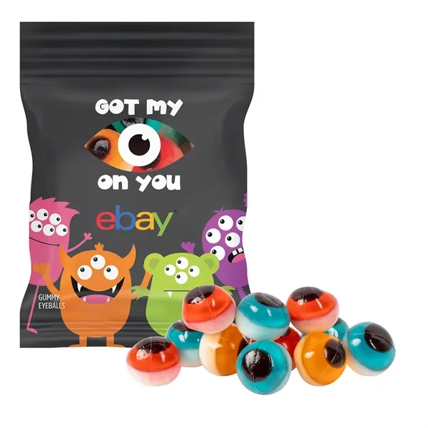 Clever Candy 2oz. Full Color DigiBag™ with 3D Gummy Eyeballs... from ASI 44900 NC Custom (CI/Lanco) / Chocolate Inn
