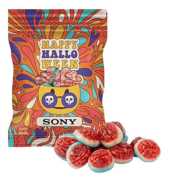 Clever Candy 2oz. Full Color DigiBag™ with Gummy Brains... from ASI 44900 NC Custom (CI/Lanco) / Chocolate Inn