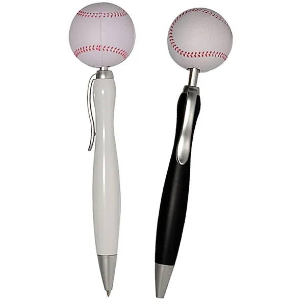 Ballpoint pen with squeezable baseball topper.... from ASI 34415 Alpi International LTD