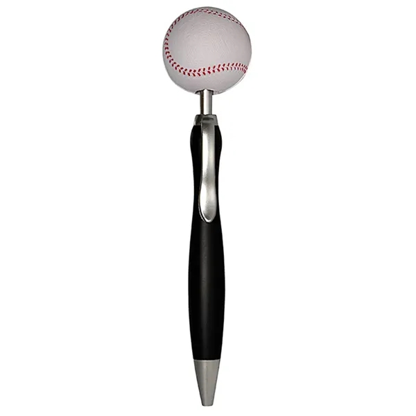 Ballpoint pen with squeezable baseball topper.... from ASI 34415 Alpi International LTD