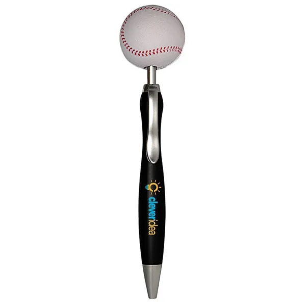 Ballpoint pen with squeezable baseball topper.... from ASI 34415 Alpi International LTD
