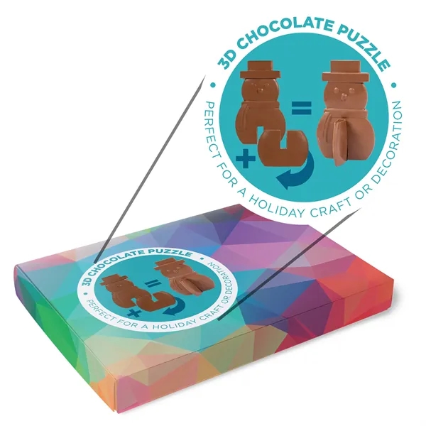 3D Puzzle Milk Chocolate Snowman... from ASI 44900 NC Custom (CI/Lanco) / Chocolate Inn