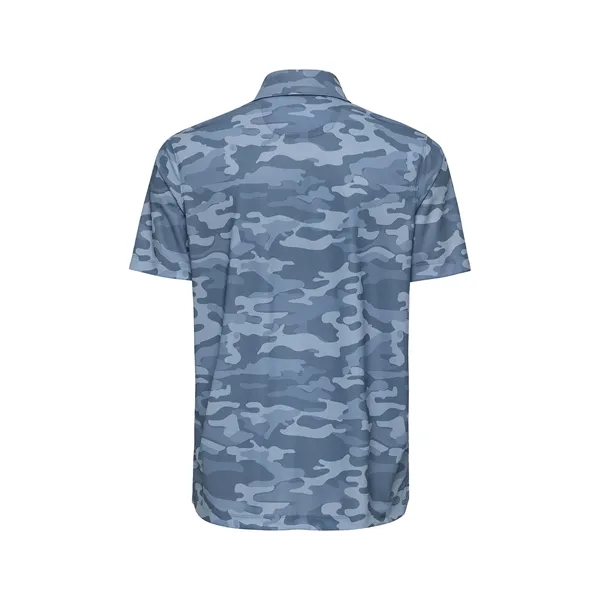Camouflage polo with moisture and odor management, UPF 30+ protection, and... from ASI 85988 Century Place Apparel