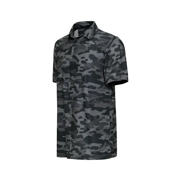 Camouflage polo with moisture and odor management, UPF 30+ protection, and... from ASI 85988 Century Place Apparel