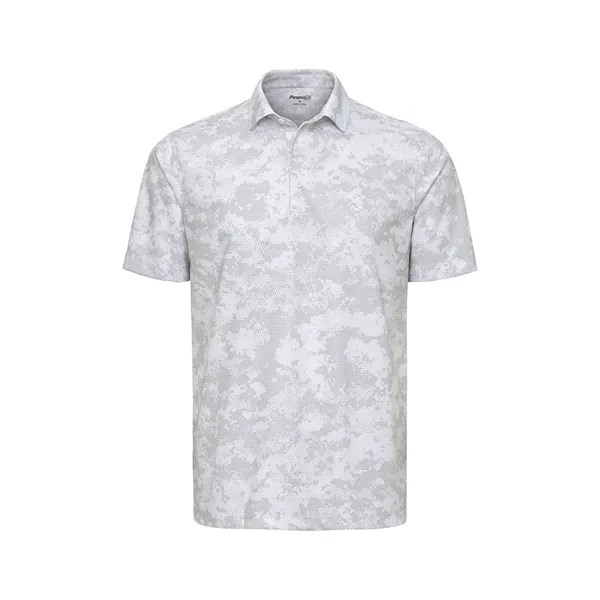 Printed polo with moisture and odor management, UPF 30+ protection, and... from ASI 85988 Century Place Apparel