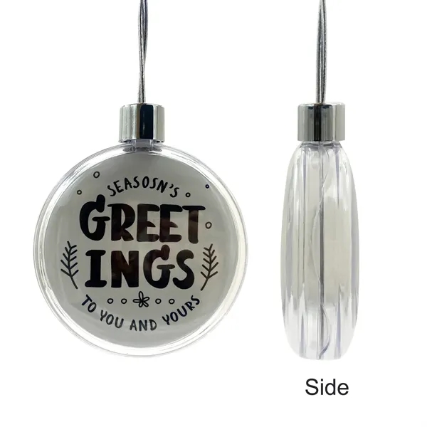 3" Clear Round Full Color Aluminum Sheet Ornament with white box... from ASI 41511 Brainchild USA Inc