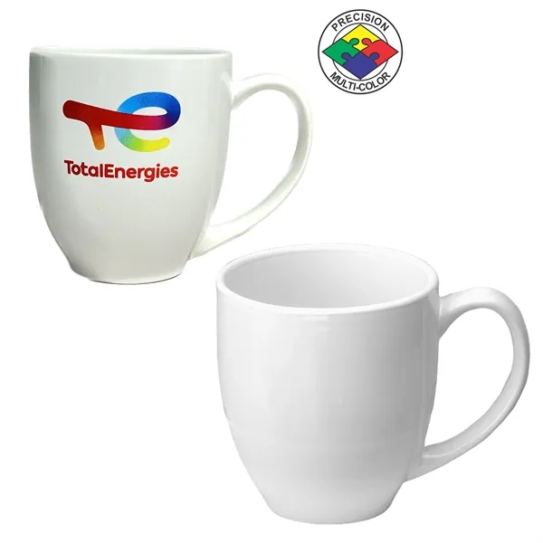 14oz Vitrified Bistro Mug. Available in red, orange, yellow, green, ocean... from ASI 80093 Pyrographics / Pyrographics Line