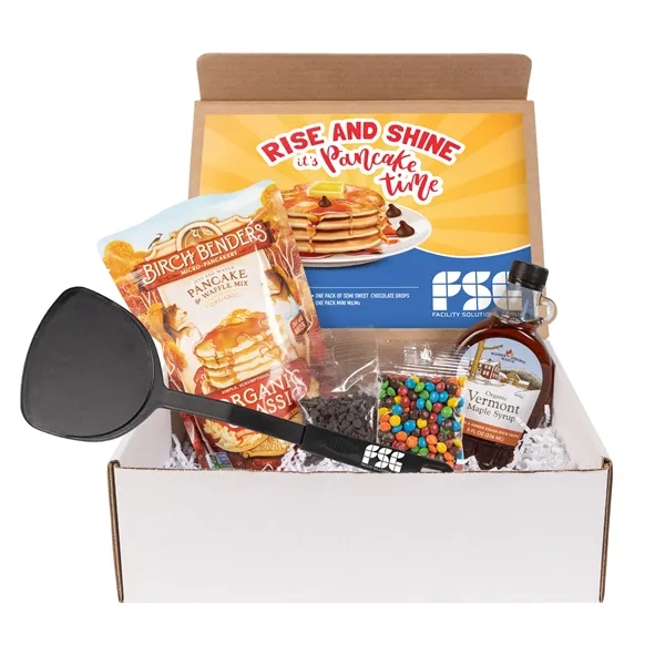 Breakfast kit with pancake mix, toppings, flipper and syrup.... from ASI 44900 NC Custom (CI/Lanco) / Chocolate Inn