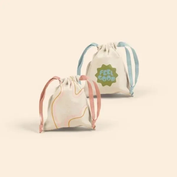 Simple small, flat canvas Goodie Two Shoes gift bag with a... from ASI 74710 Numo